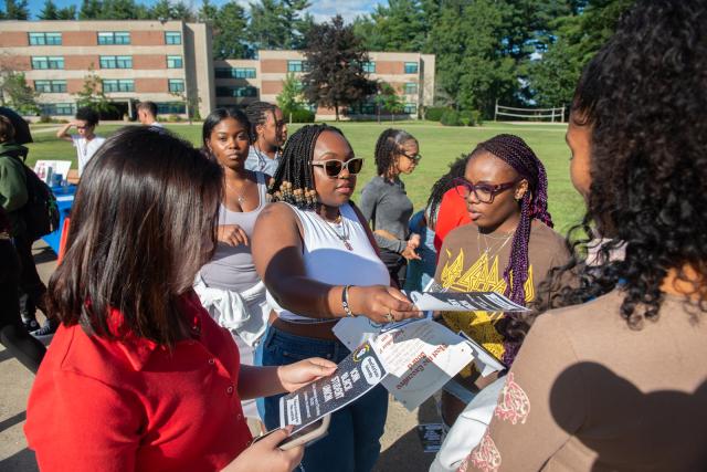 Black Student Union group photo at Clubs Fair