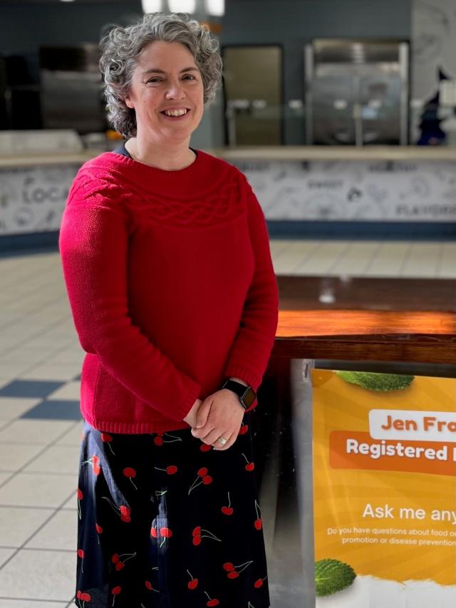 Campus Nutritionist Jenny Francis.