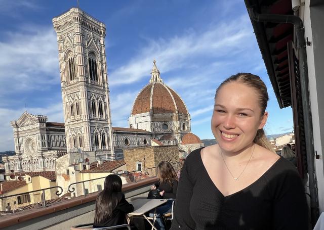 Photo of study abroad student in Florence, Italy