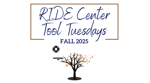RIDE Center tool tuesdays, fall 2025, decorative autumn tree with 3d printing filament