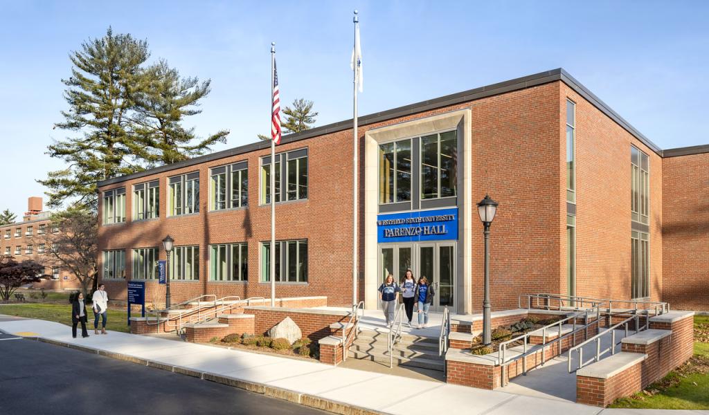 Parenzo Hall exterior, photography credit Anton Grassl.